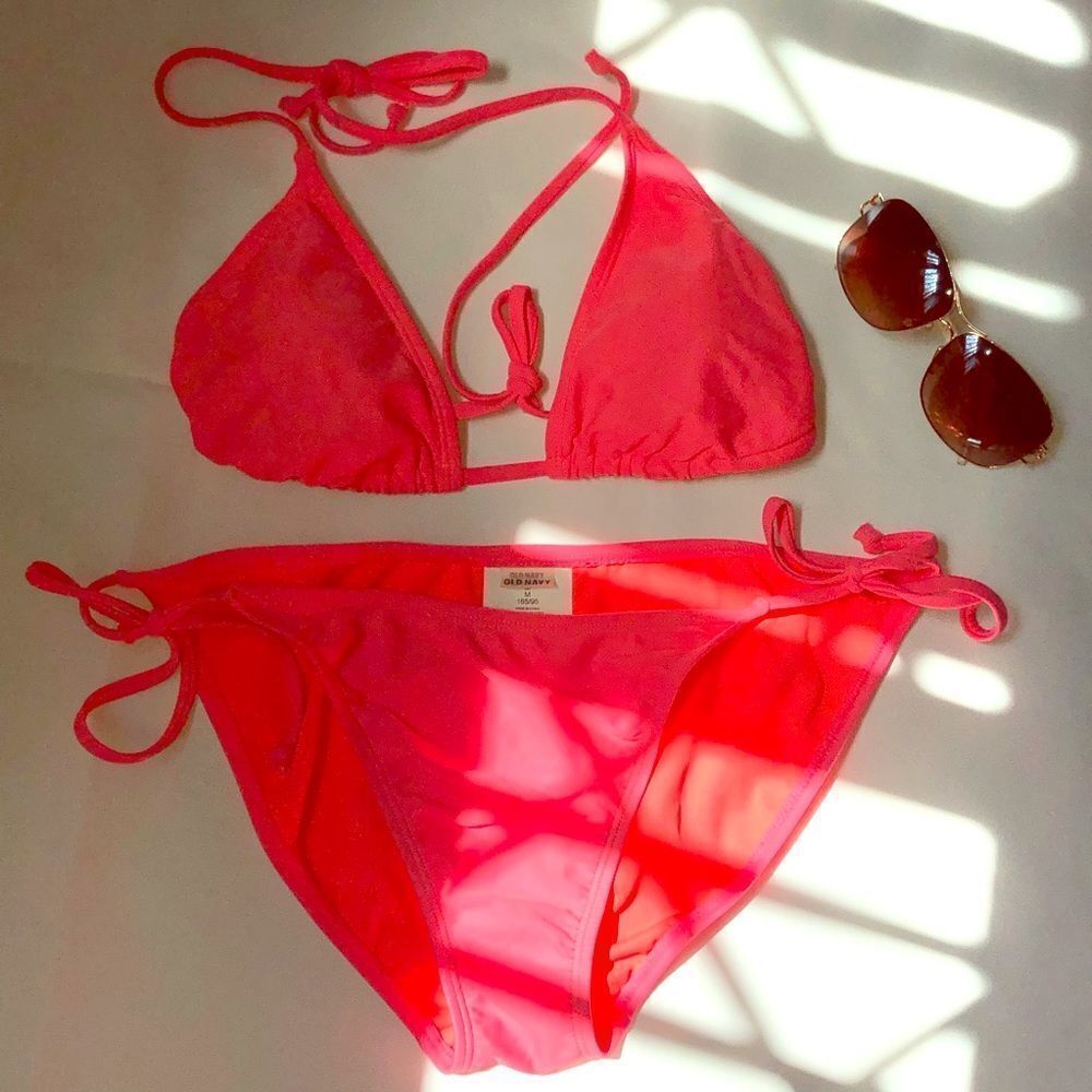 Old Navy 2pc Neon Triangle Top/Bottom Tie